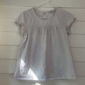 Boden t-shirt with Pom Pom detailing